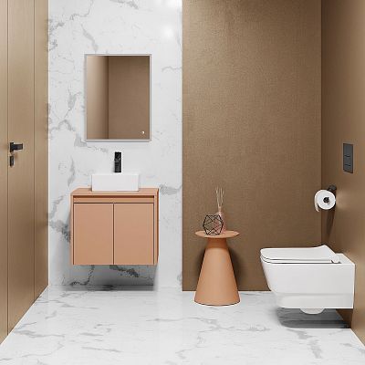 Washbasin cabinet MINORA SZD2 60 and mirror AURA ZCO 50